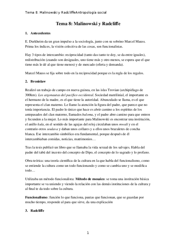 Miniatura del documento Tema 8 - Malinowski y Radcliffe.docx