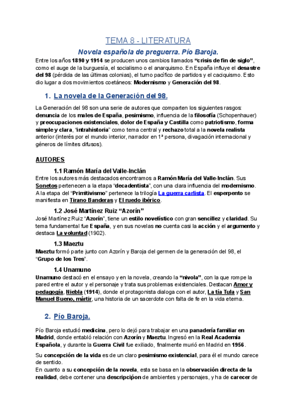 Miniatura del documento Novela-espanola-de-preguerra.-Pio-Baroja..pdf