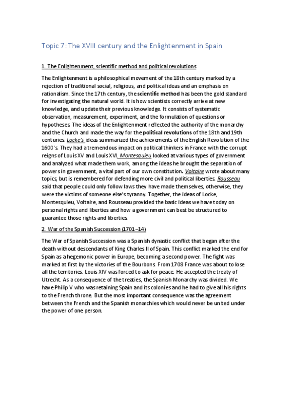Miniatura del documento Topic 7 The XVIII century and the Enlightenment in Spain.pdf