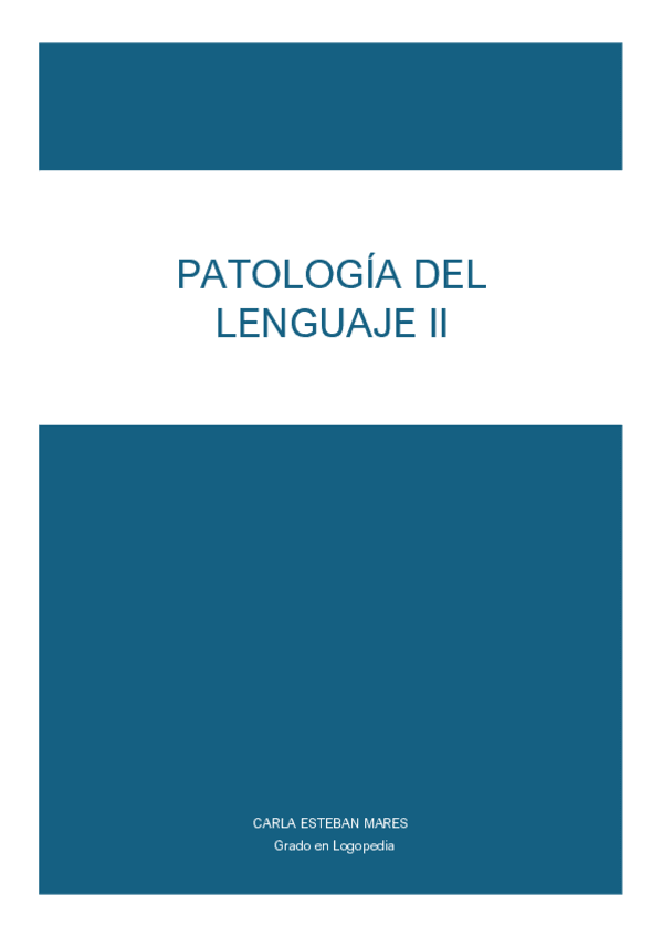 Miniatura del documento PATOLOGÍA DEL LENGUAJE II.pdf