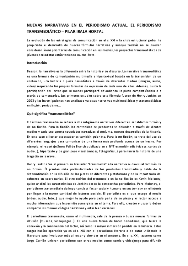 Miniatura del documento NUEVAS NARRATIVAS EN EL PERIODISMO ACTUAL. EL PERIODISMO TRANSMEDIÁTICO - PILAR IRALA.pdf