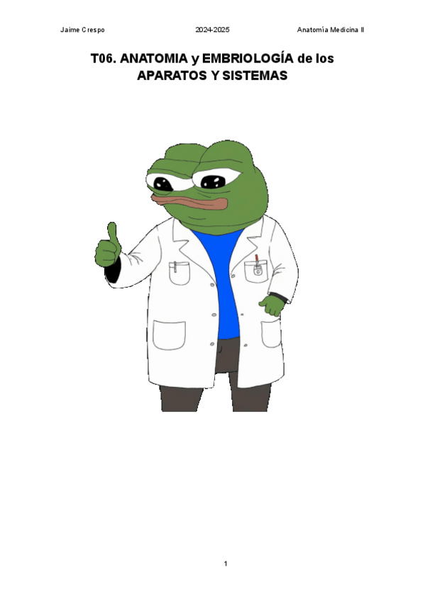 Miniatura del documento Wojakpuntes 2024-2025 T6 ANATOMIA y EMBRIOLOGIA de los APARATOS Y SISTEMAS..pdf
