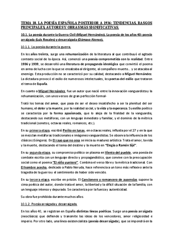 Miniatura del documento TEMA-10-LITERATURA.-LA-POESIA-ESPANOLA-POSTERIOR-A-1936-TENDENCIAS-RASGOS-PRINCIPALES-AUTORES-Y-OBRAS-MAS-SIGNIFICATIVAS..pdf