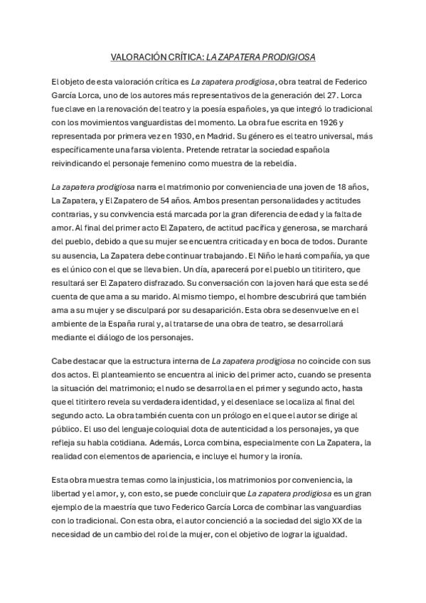 Miniatura del documento La Zapatera Prodigiosa. Valoración Critica.pdf