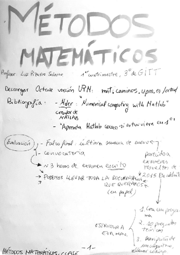 Miniatura del documento Apuntes DETALLADOS de clases Metodos Matemáticos 2018-2019 3°GITT.pdf