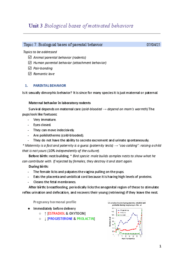 Miniatura del documento Physiological-psychology-I-Unit-3.-Topic-7-Biological-bases-of-parental-behavior-updated.pdf
