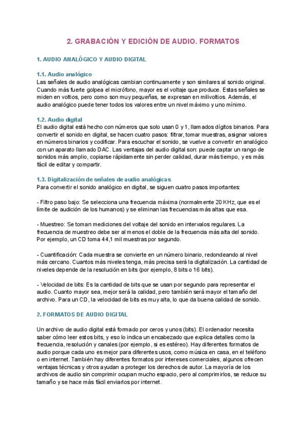 Miniatura del documento T2-AUDIO DIGITAL. FORMATOS DE AUDIO. Enrique Jose Sanchez.pdf