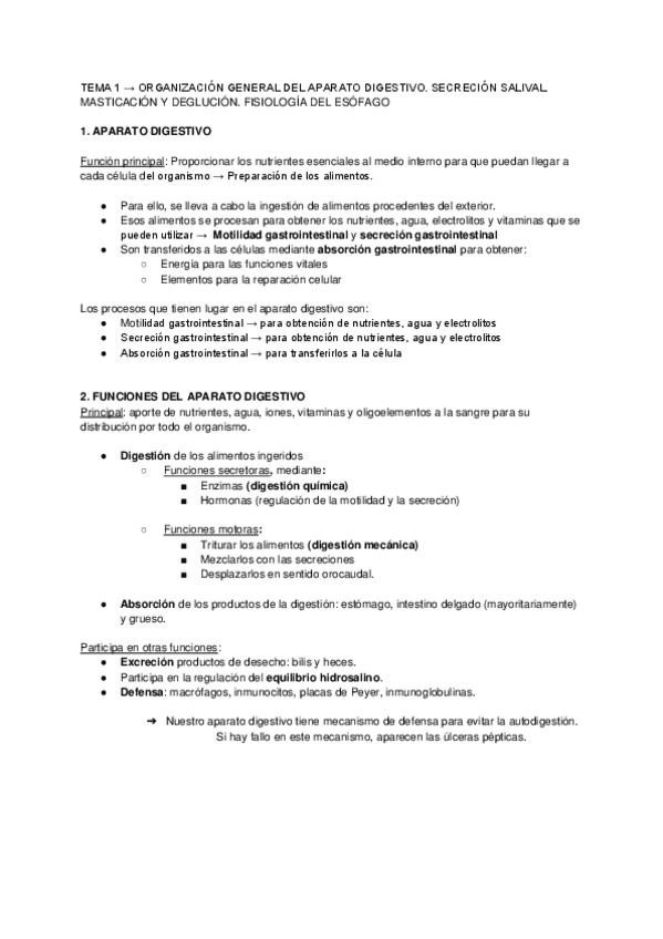 Miniatura del documento TEMA 1 → ORGANIZACIÓN GENERAL DEL APARATO DIGESTIVO.pdf