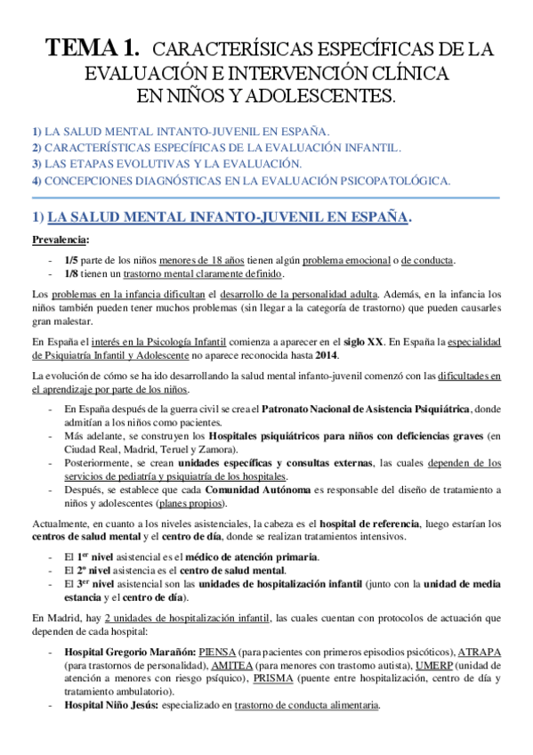 Miniatura del documento TEMA 1. Caracterísicas específicas de la evaluación e intervención clínica en niños y adolescentes..pdf
