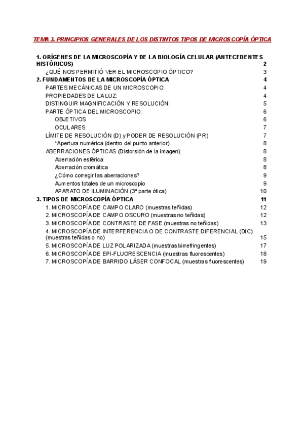 Miniatura del documento ML T3. Principios generales de los distintos tipos de microscopia optica.pdf
