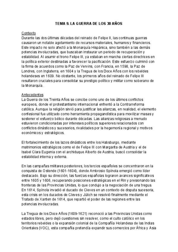 Miniatura del documento MODERNA I: TEMA 9. LA GUERRA DE LOS 30 AÑOS.pdf