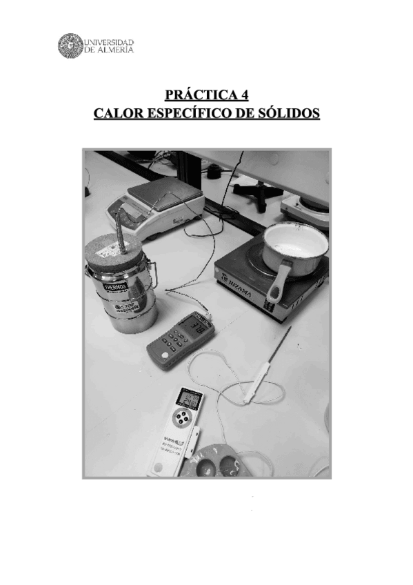 Miniatura del documento PR. 4 - CALOR ESPECÍFICO DE SÓLIDOS (2º cuatri) - FÍSICA.pdf