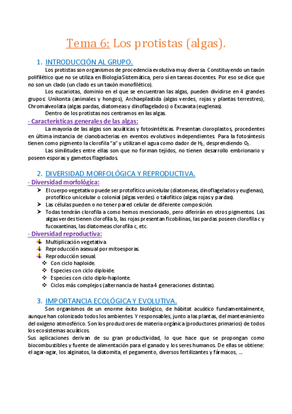 Miniatura del documento Tema 6. Los protistas (algas)..pdf