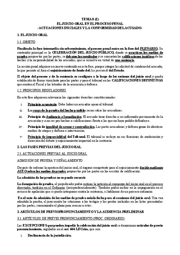 Miniatura del documento TEMA 8 (I). Actuaciones iniciales y la conformidad del acusado.pdf