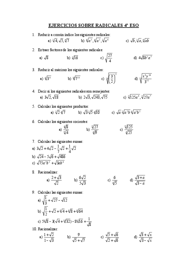 Miniatura del documento EJERCICIOS-4-ESO-Radicales.pdf