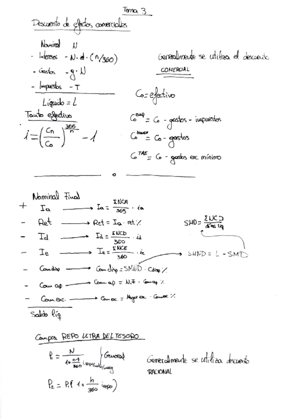 Miniatura del documento Tema 3. Operaciones a corto plazo; Ejercicios resueltos y formulario..pdf