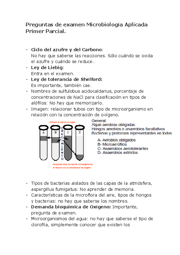 Miniatura del documento Preguntas de examen Microbiología Aplicada Primer Parcial.pdf