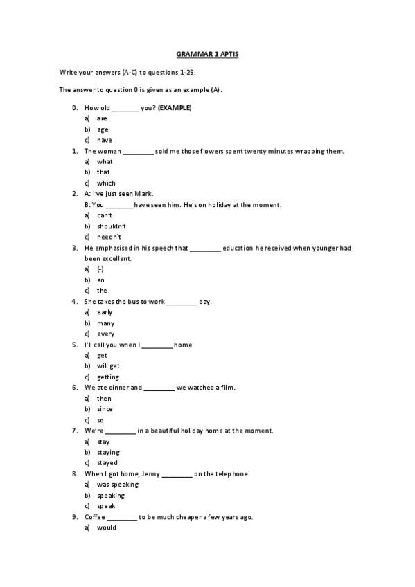 Miniatura del documento Examen Grammar 1 APTIS.pdf
