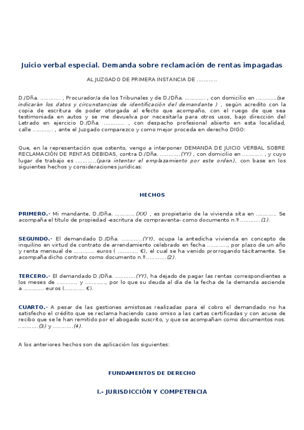 Miniatura del documento Juicio-verbal-especial.-Demanda-sobre-reclamacion....docx