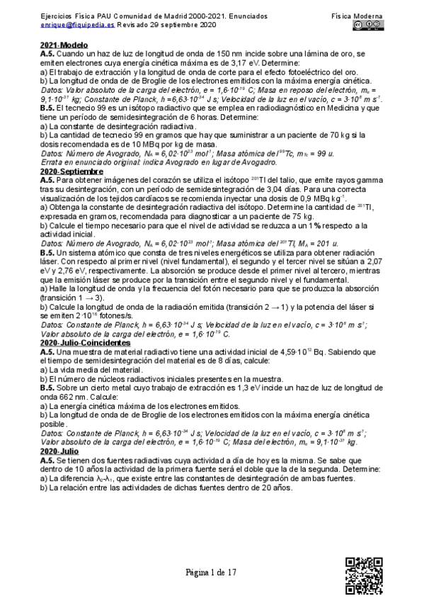 Miniatura del documento Ejercicios-PAU-FisicaModerna.pdf