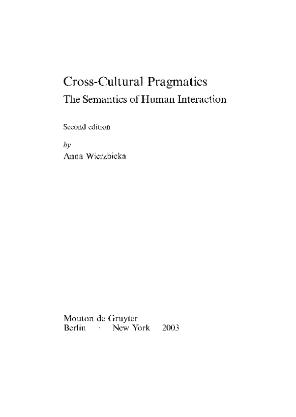 Miniatura del documento Cross-cultural-pragmatics-Wierzbicka.pdf