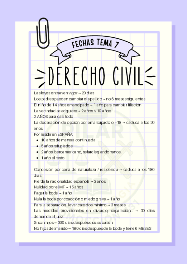 Miniatura del documento Fechas-tema-7.-Derecho-Civil-Guardia-Civil.pdf