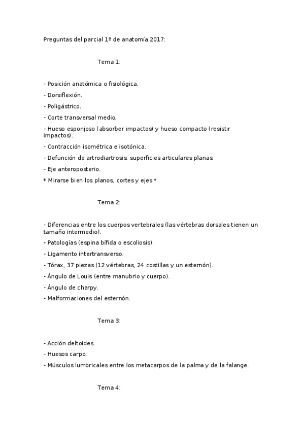 Miniatura del documento Posibles preguntas anatomía (Parcial 2017).docx