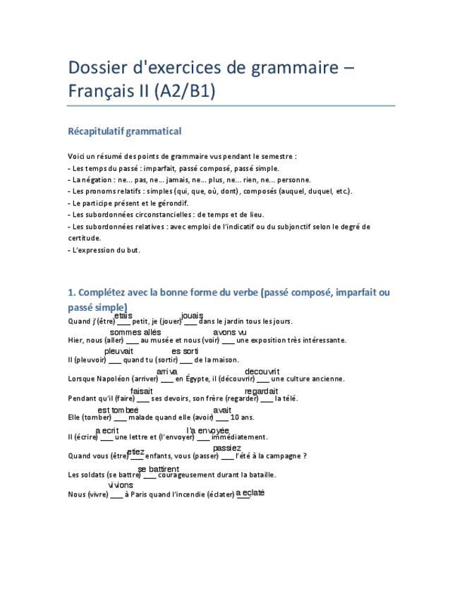 Miniatura del documento ExercicesGrammaireFrancaisII.pdf