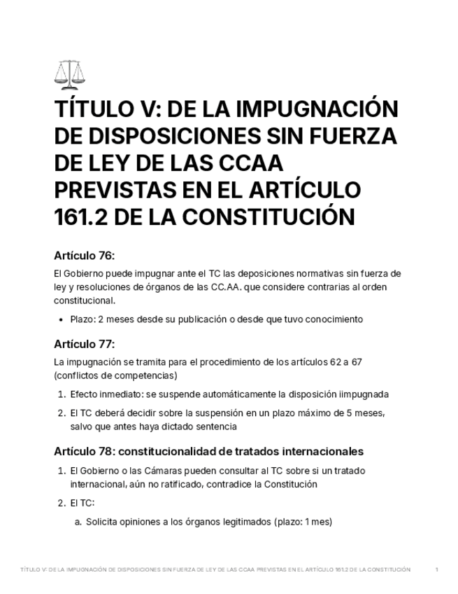 Miniatura del documento TTULOVDELAIMPUGNACINDEDISPOSICIONESSINFUERZADELEYDELASCCAAPREVISTASENELARTCULO161.2delaconstitucin.pdf