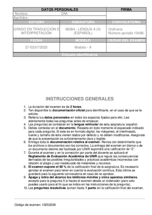 Miniatura del documento Examen-Lengua-A-II-Modelo-A-2025.pdf