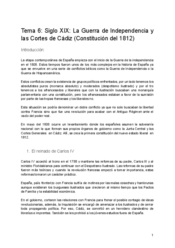 Miniatura del documento T6-La-Guerra-de-Independencia-y-las-Cortes-de-Cadiz-Constitucion-del-1812-1.pdf