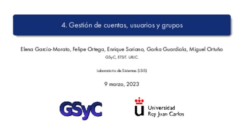 Miniatura del documento Tema 4: Cuentas, Usuarios y Grupos.pdf