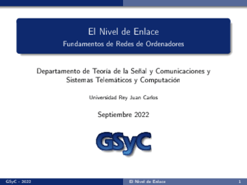 Miniatura del documento Tema 2: El Nivel de Enlace.pdf