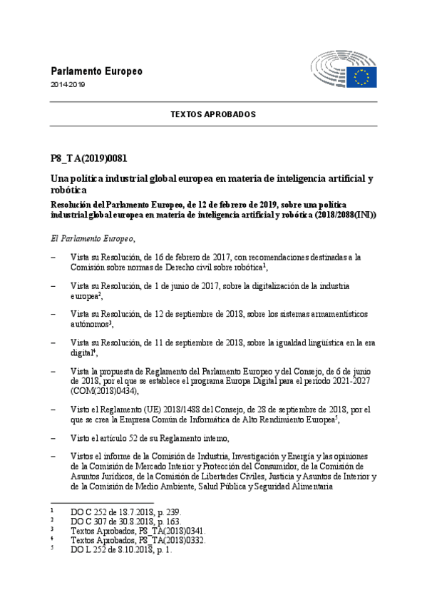 Miniatura del documento Política Global de la UE en Materia de la IA en Robótica.pdf