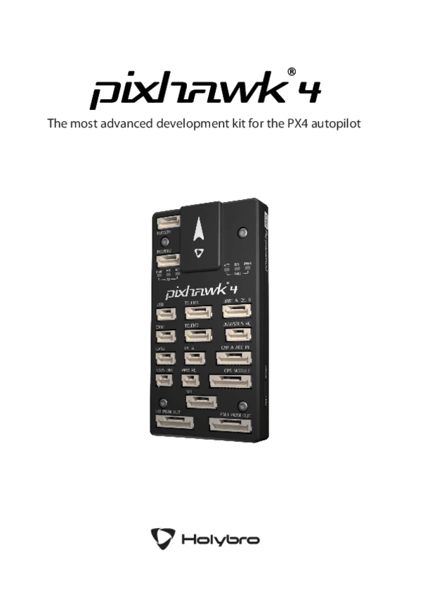 Miniatura del documento Pixhawk4 quickstartguide.pdf
