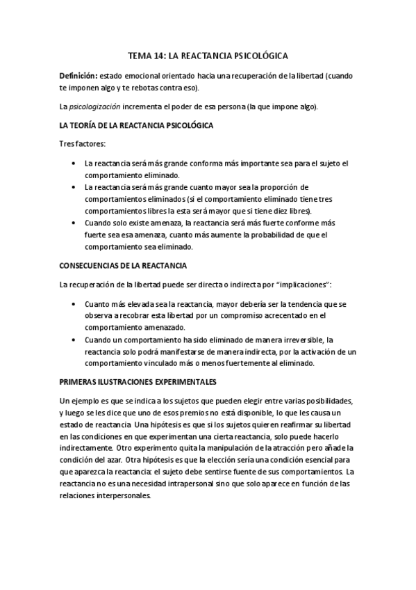Miniatura del documento TEMA 14 Reactancia psicológica RESUMEN (Prof. Perez Perez).pdf
