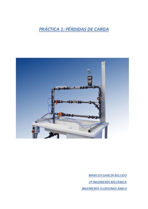 Miniatura del documento PRÁCTICA 1. PÉRDIDAS DE CARGA. MARCOS GARCIA BELLIDO.pdf