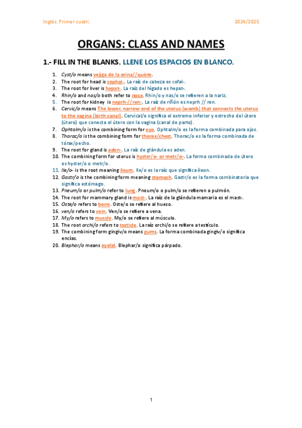 Miniatura del documento EJERCICIO-ORGANS-CLASS-AND-NAMES.pdf