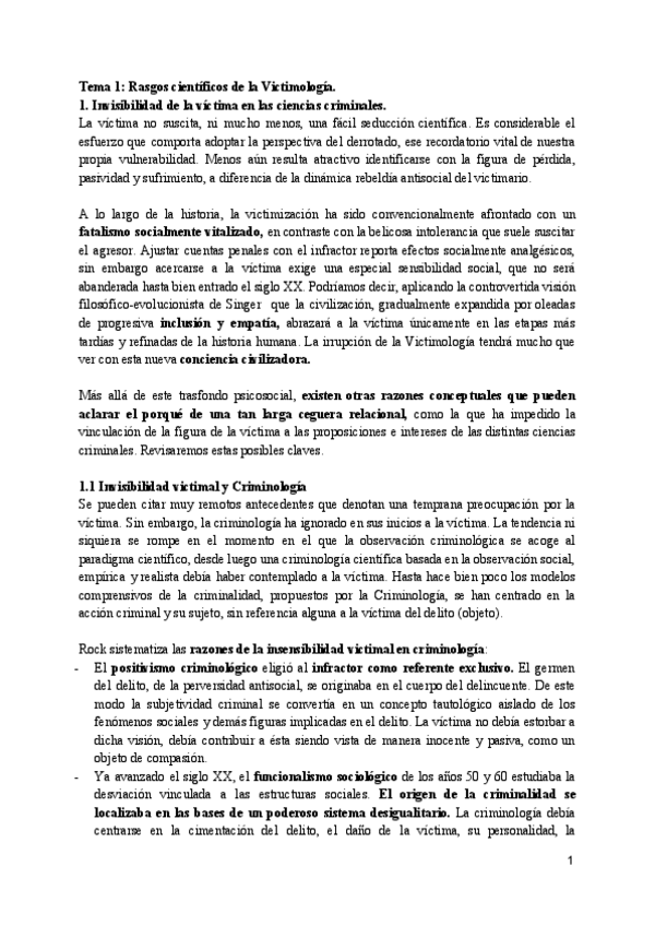 Miniatura del documento Tema 1_ Rasgos científicos de la Victimología.pdf