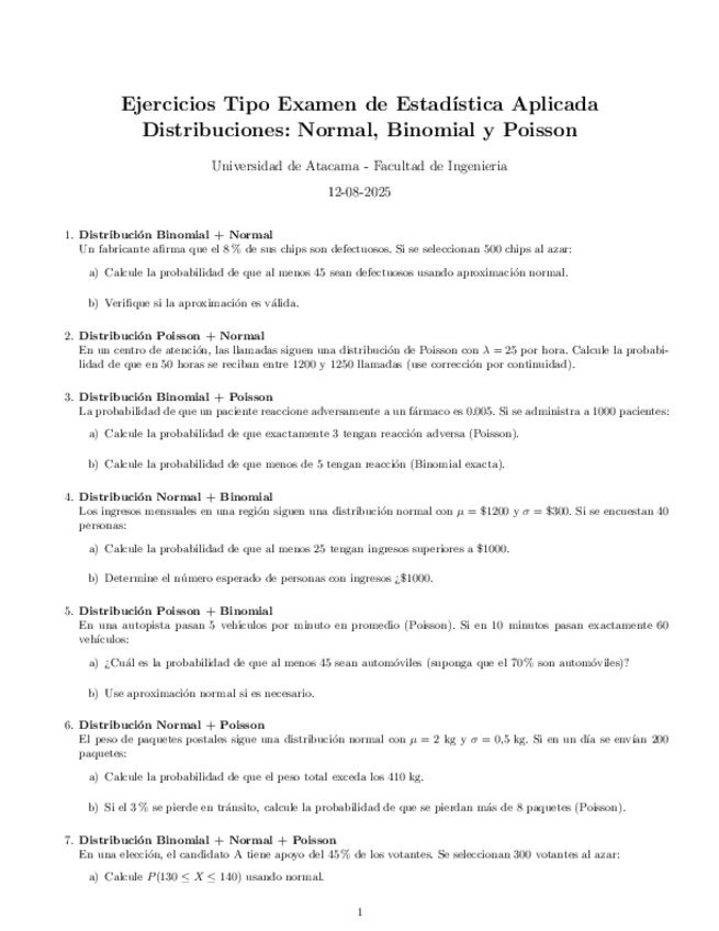 Miniatura del documento EJERCICIOS TIPO EXAMEN DE DISTRIBUCIONES ESTADISTICAS (PARTE 1).pdf