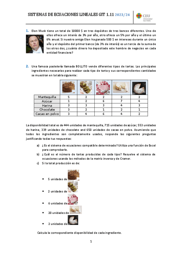 Miniatura del documento GITSistemasdeEcuacionesLinealesejercicios2324.pdf