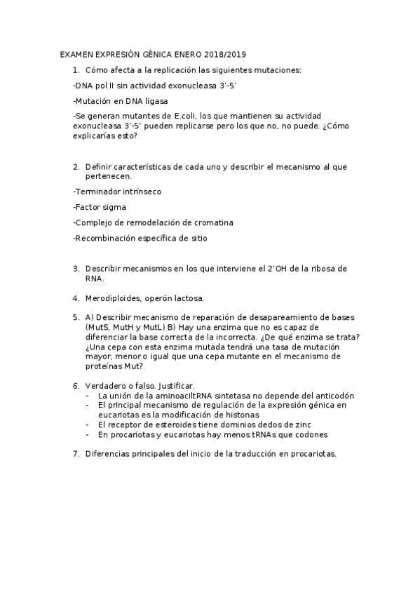 Miniatura del documento Examen expresión genica.docx