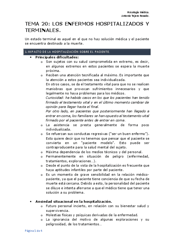 Miniatura del documento Tema 20. Los enfermos hospitalizados y terminales.pdf
