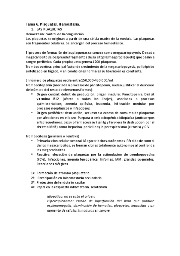Miniatura del documento Tema-6-Bloque-1-Plaquetas-Hemostasia.pdf