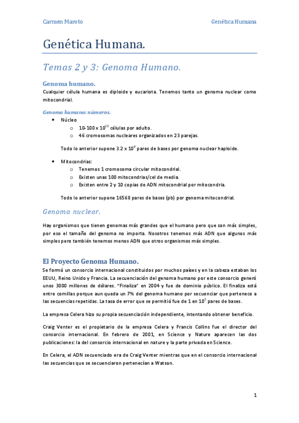 Miniatura del documento Temas 2 y 3 - Genoma Humano..pdf