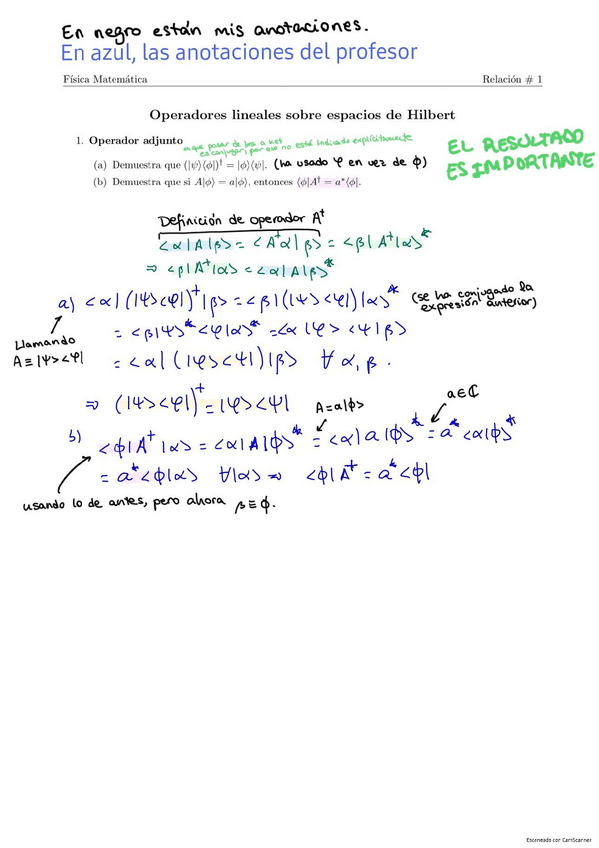 Miniatura del documento Relación 1 - Espacios de Hilbert (explicados).pdf