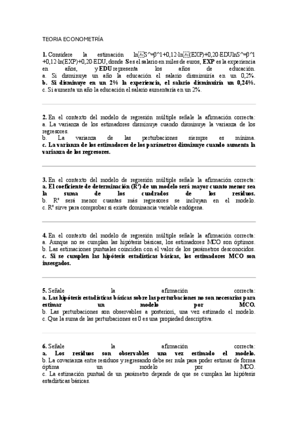 Miniatura del documento Teoria Econometria - Tipo Test.pdf