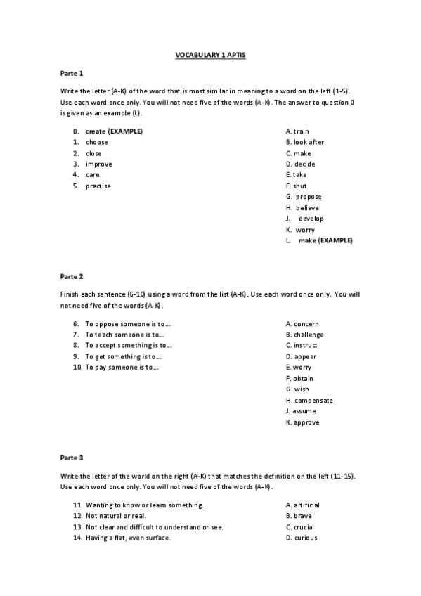 Miniatura del documento Examen Vocabulary 1 APTIS.pdf