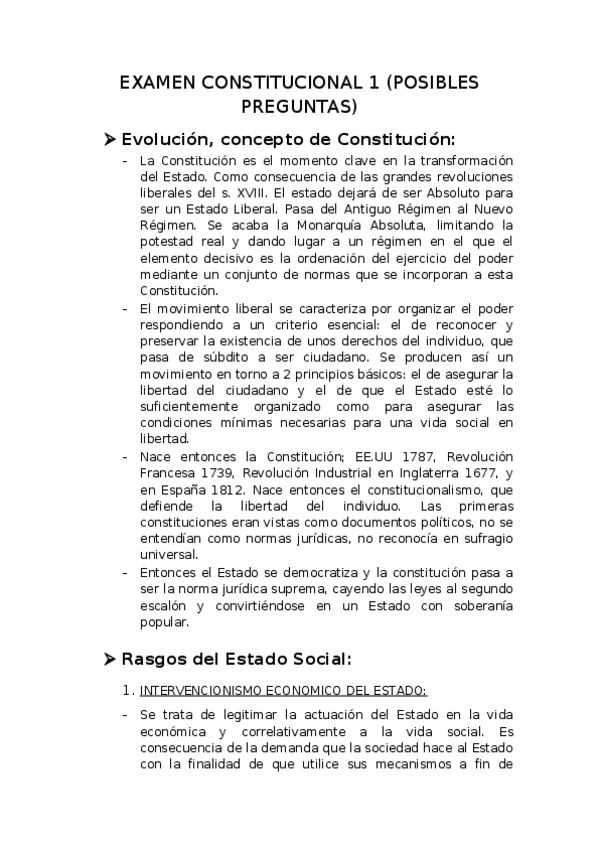 Miniatura del documento EXAMEN CONSTITUCIONAL 1 POSIBLES PREGUNTAS.docx
