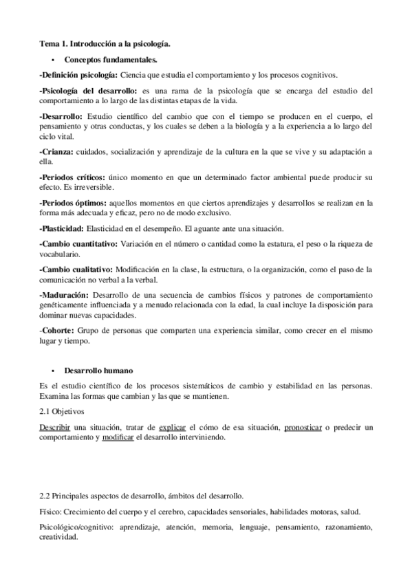 Miniatura del documento 1º Parcial Psicología..odt
